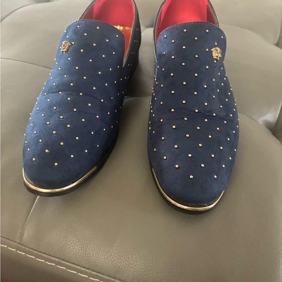 Navy blue and gold man shoes - Picture 5 of 5